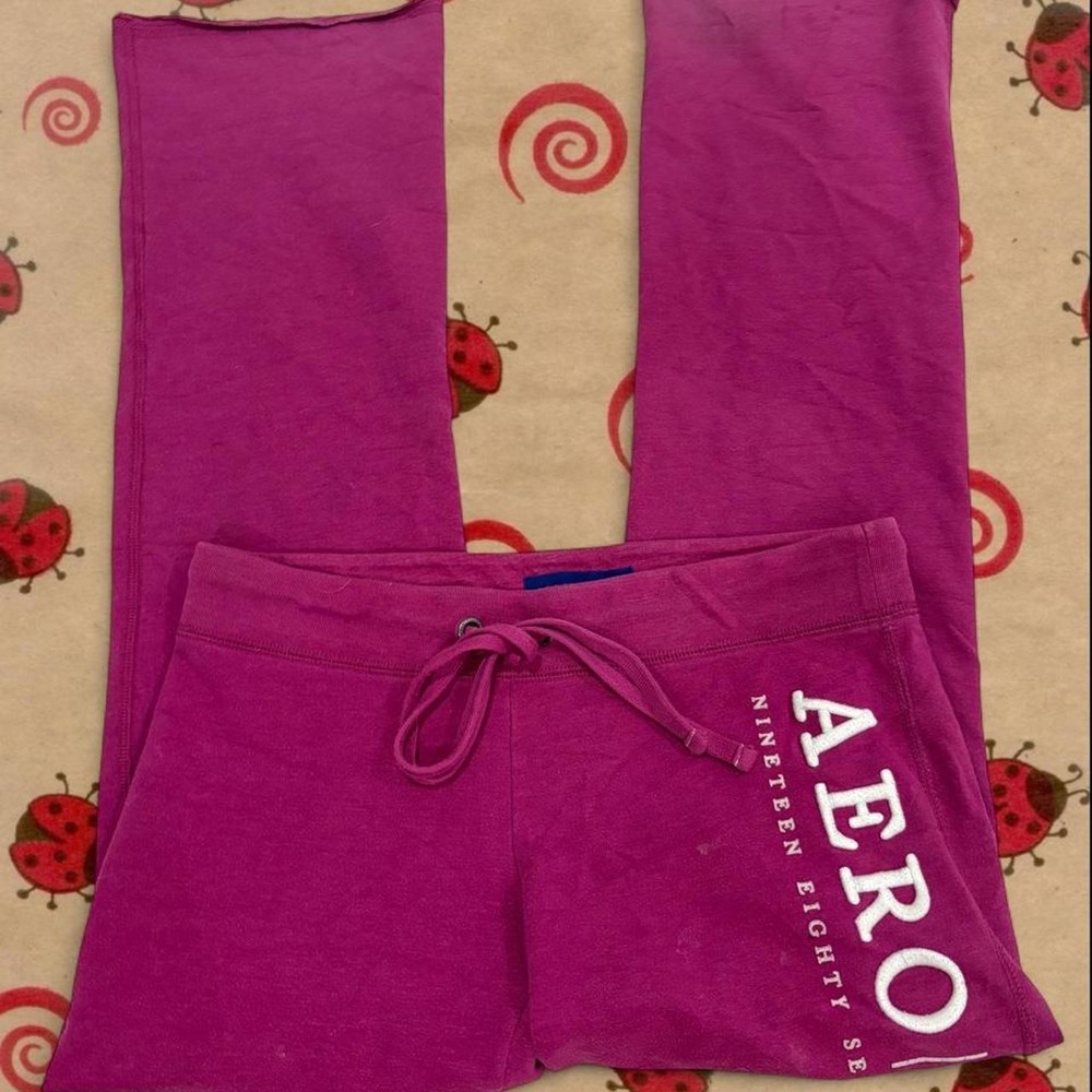Purple Aeropostale sweatpants